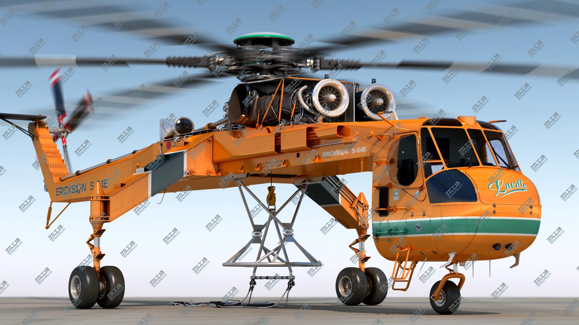 images/goods_img/202104093/Sikorsky S-64 Skycrane Helicopter Cargo Orange model/5.jpg